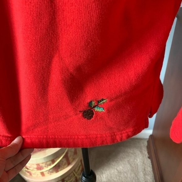 Women’s Breckenridge Red Snap Holiday Shirt Petite XL - Picture 4 of 8